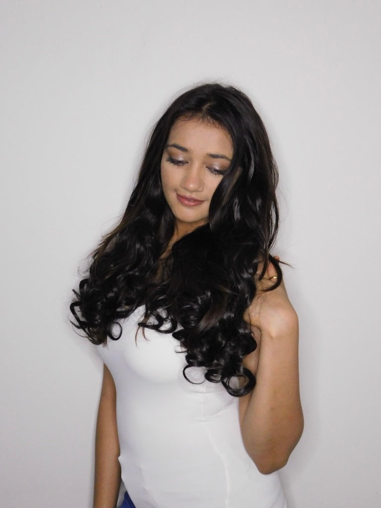 Black Curly Volumizer ( Set Of 3 )