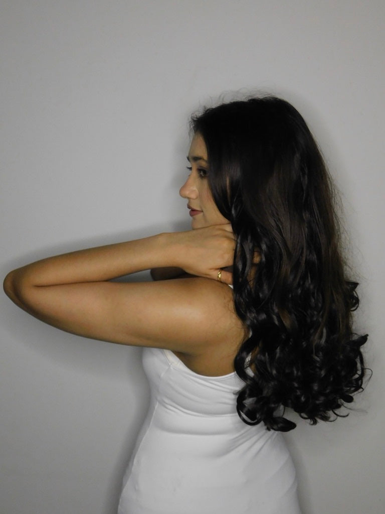 Black Curly Volumizer ( Set Of 3 )