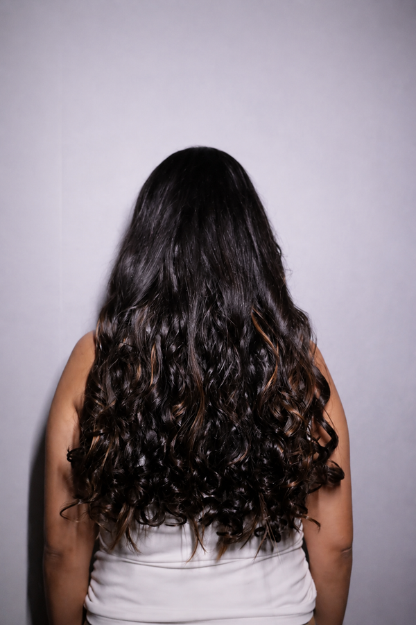 Highlighted Curly Volumizer & Highlighted Straight Pony Combo Set