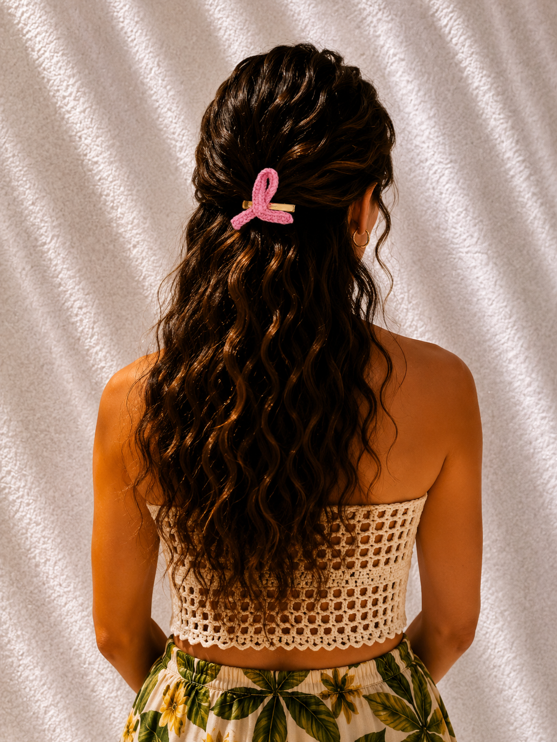 Handmade Crochet Alphabet Hair Clip – Personalized Alphabet Hair Accessory