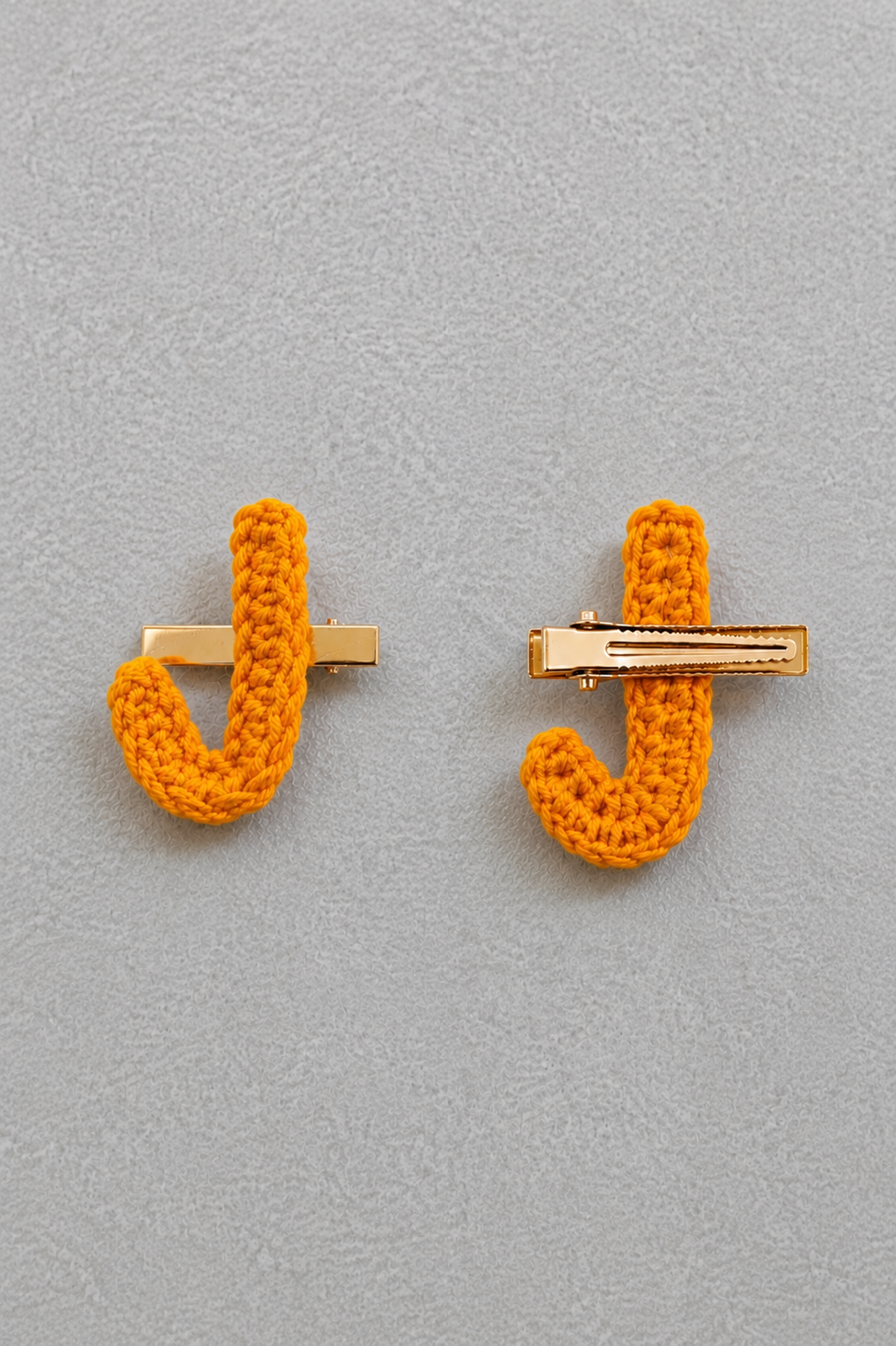 Handmade Crochet Alphabet Hair Clip – Personalized Alphabet Hair Accessory